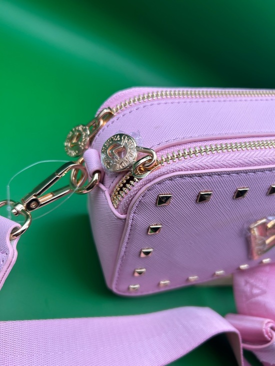 🐣 Valentino Orlandi Pink Studded Crossbody Camera Bag - Picture 2 of 7